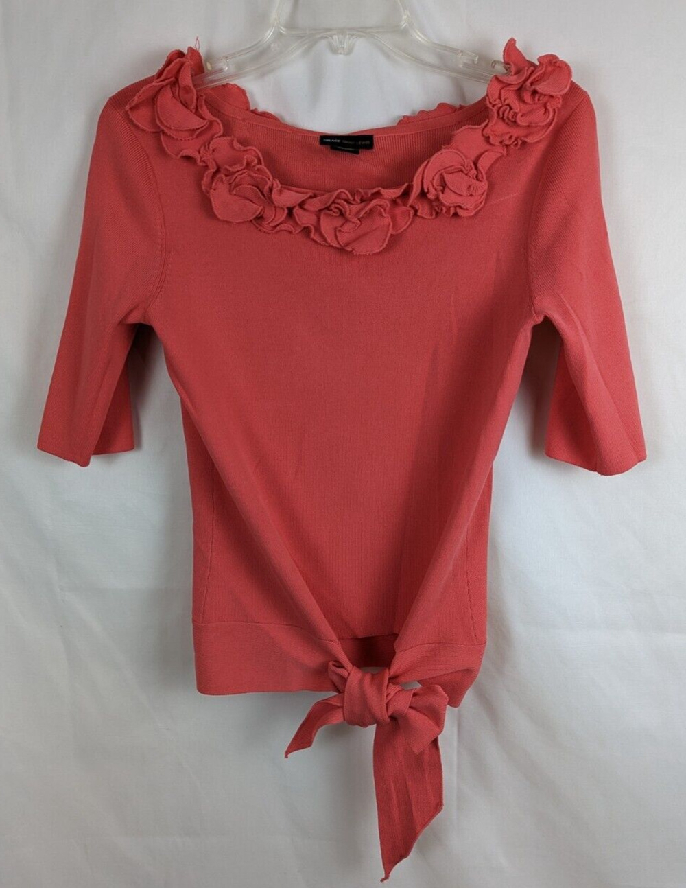 Grace Dane Lewis Women's Shirt 3/4 Sleeve Salmon Color Size Small